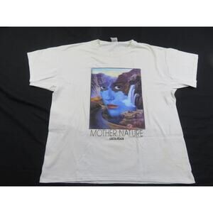 Mother Nature Jim Warren Cocoa Beach White T-Shirt OSFM 2XL 1990s